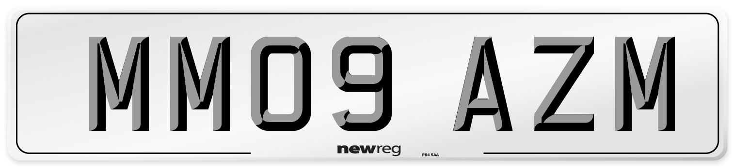 MM09 AZM Number Plate from New Reg